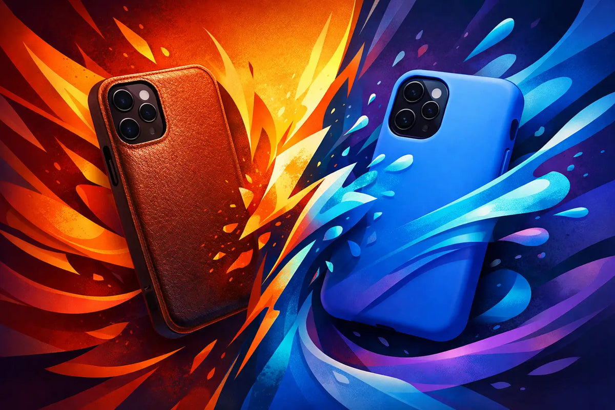 Leather Phone Case vs Silicone