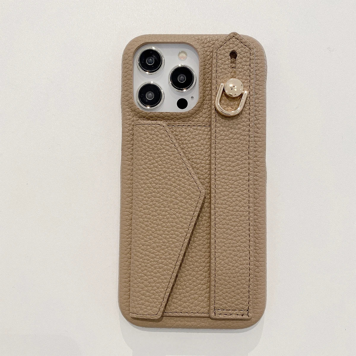 Luxury Wrist Strap Card Holder Case