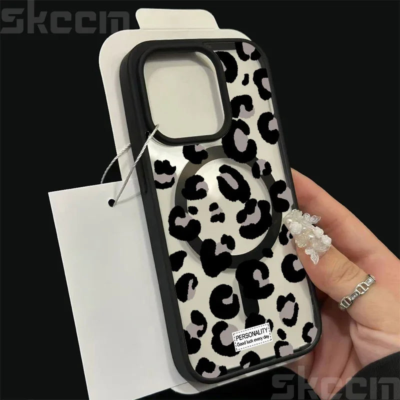 Leopard Print MagSafe Magnetic Case (XS-16E Pro Max)