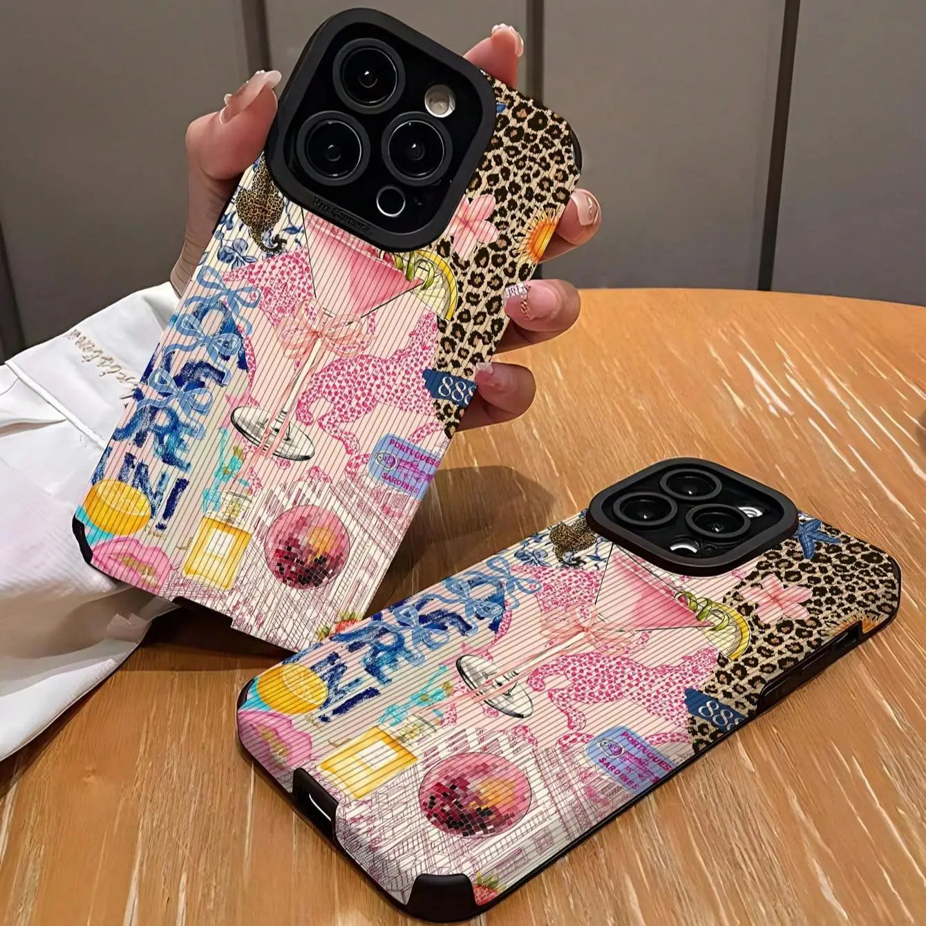 Fashion Leopard-Pattern Anti-Drop Case (12-17 Pro Max)