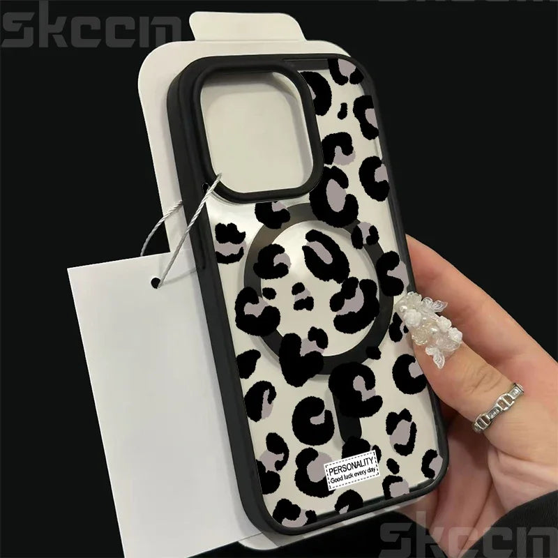 Leopard Print MagSafe Magnetic Case (XS-16E Pro Max)