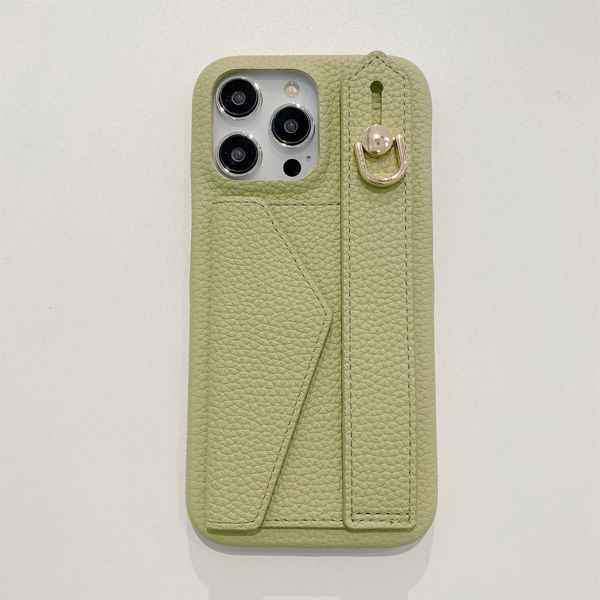 Luxury Wrist Strap Card Holder Case