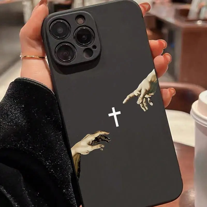 Creative Cross Pattern iPhone Case (XR-16 Pro Max)
