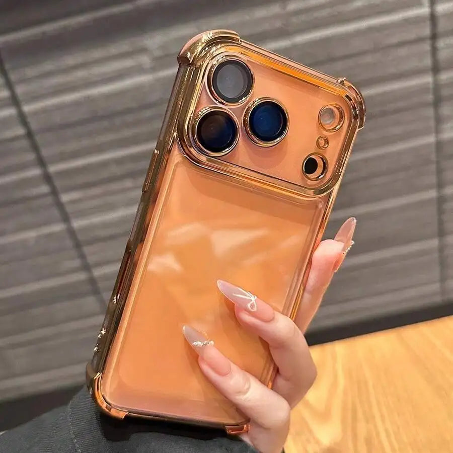 Luxury Plated Transparent Shockproof Case