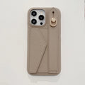 Wrist Strap Leather Case with Card Holder
