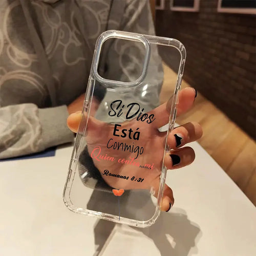 Bible Verse & Floral Transparent Case