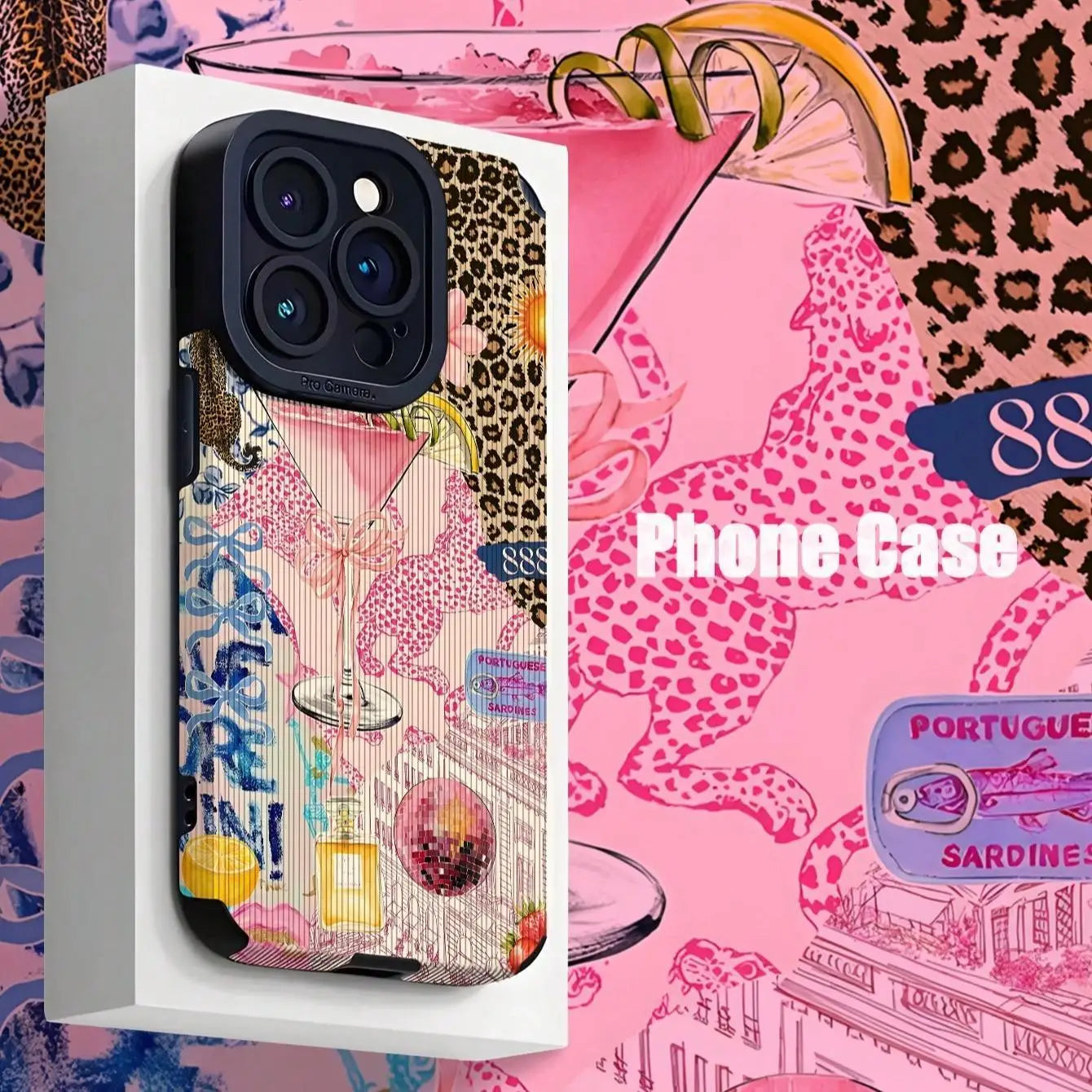 Fashion Leopard-Pattern Anti-Drop Case (12-17 Pro Max)