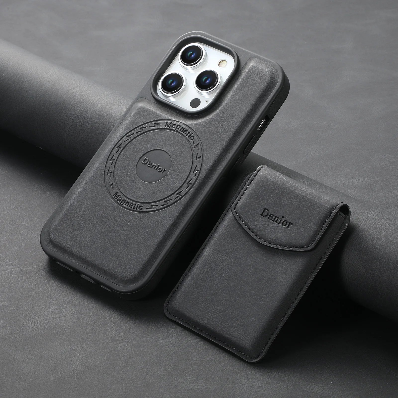 Detachable Magnetic Card Slot Wallet Case