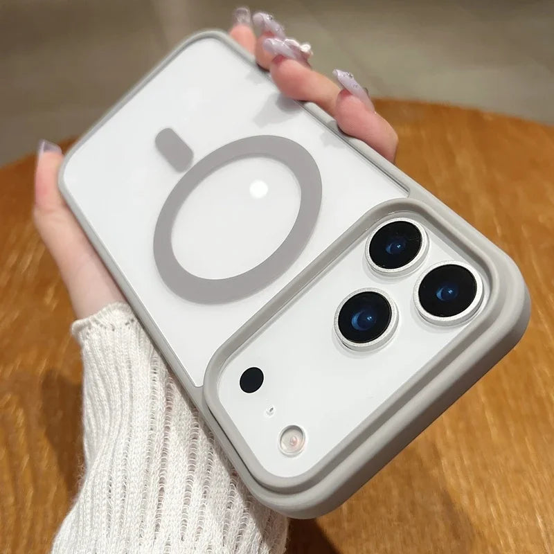 Candy Color Magnetic Transparent Case