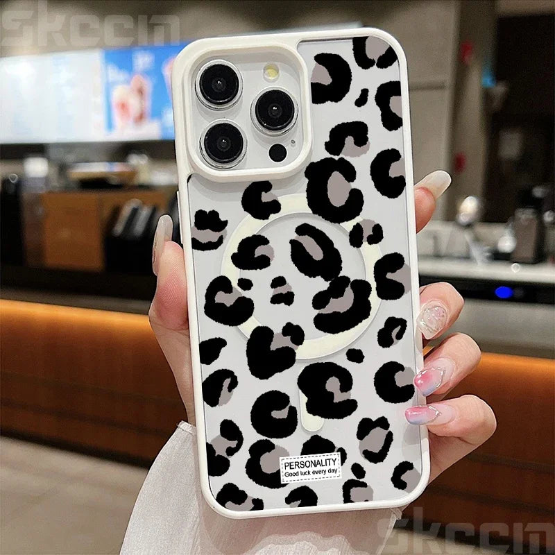 Leopard Print MagSafe Magnetic Case (XS-16E Pro Max)