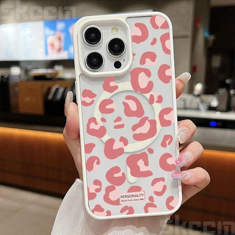 Leopard Print MagSafe Magnetic Case (XS-16E Pro Max)