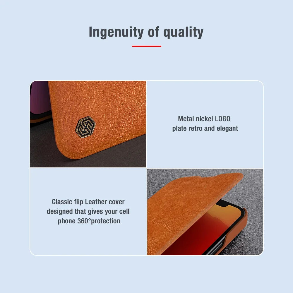 NILLKIN Slide Camera Cover Flip Leather Case