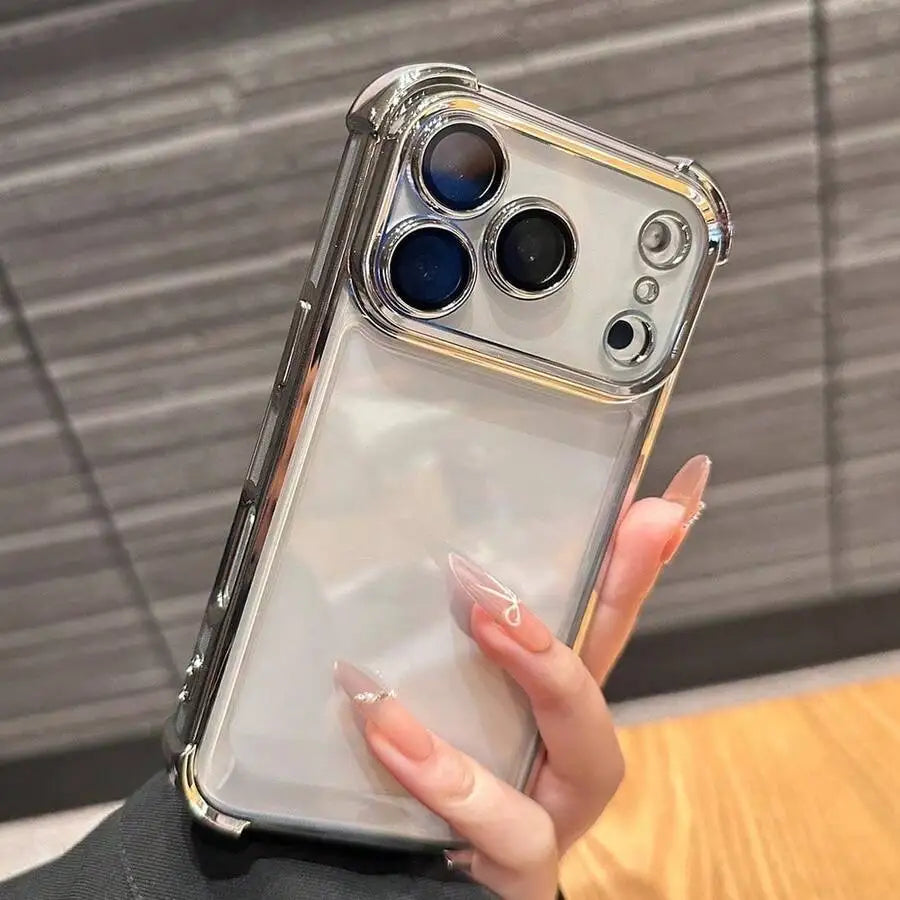 Luxury Plated Transparent Shockproof Case
