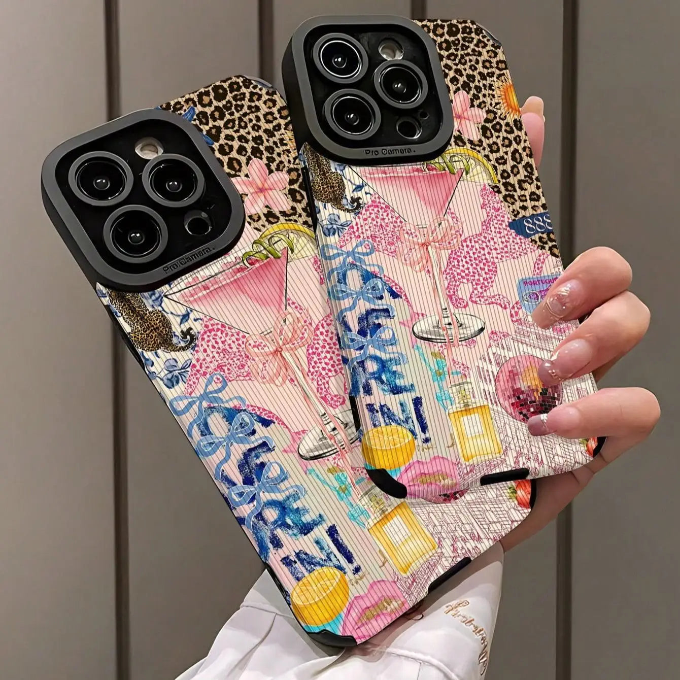 Fashion Leopard-Pattern Anti-Drop Case (12-17 Pro Max)