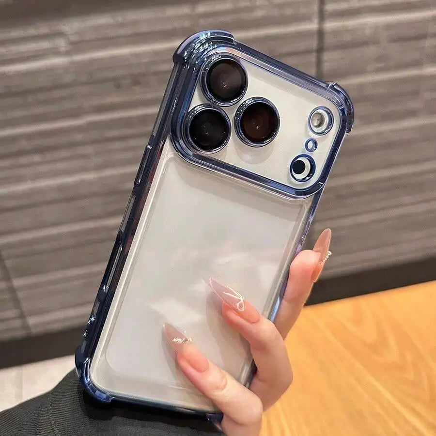 Luxury Plated Transparent Shockproof Case