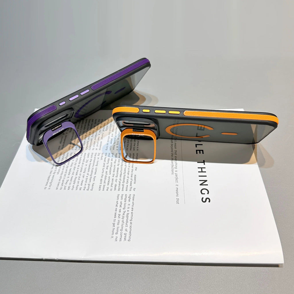 Matte Transparent MagSafe Kickstand Case